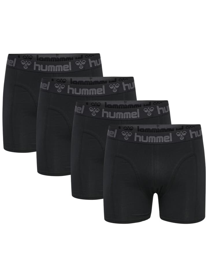 

Боксеры Hummel 4er Pack elastischer Bund Jersey Stoff, черный