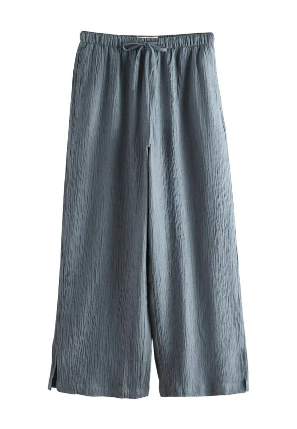 Фактурные широкие брюки Next, Slate Grey