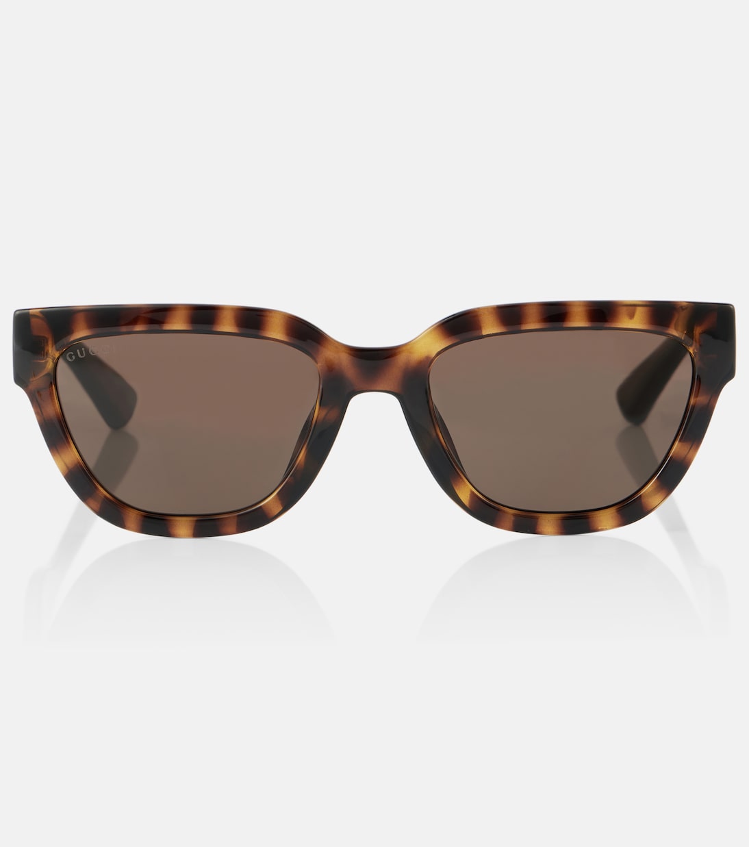 

Кошачьи солнцезащитные очки G с замочком Gucci, Havana-Havana-Brown