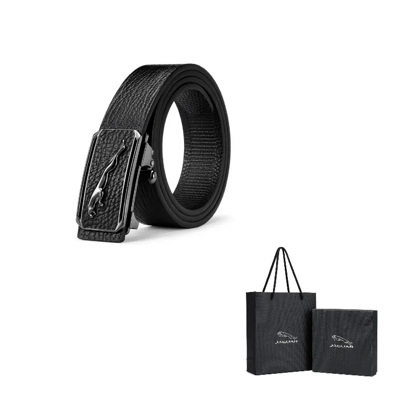 

JAGUAR Кожаный ремень мужской шириной 3,45 см, Black