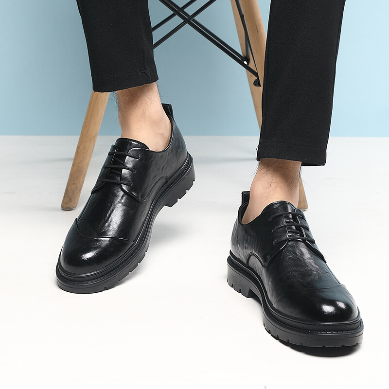 Туфли мужские Men"s Casual Men Low-Top Shanpijiang, черный — фото 4