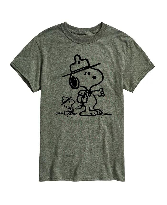 

Мужская футболка с коротким рукавом Hybrid Apparel Peanuts Outdoor AIRWAVES, зеленый