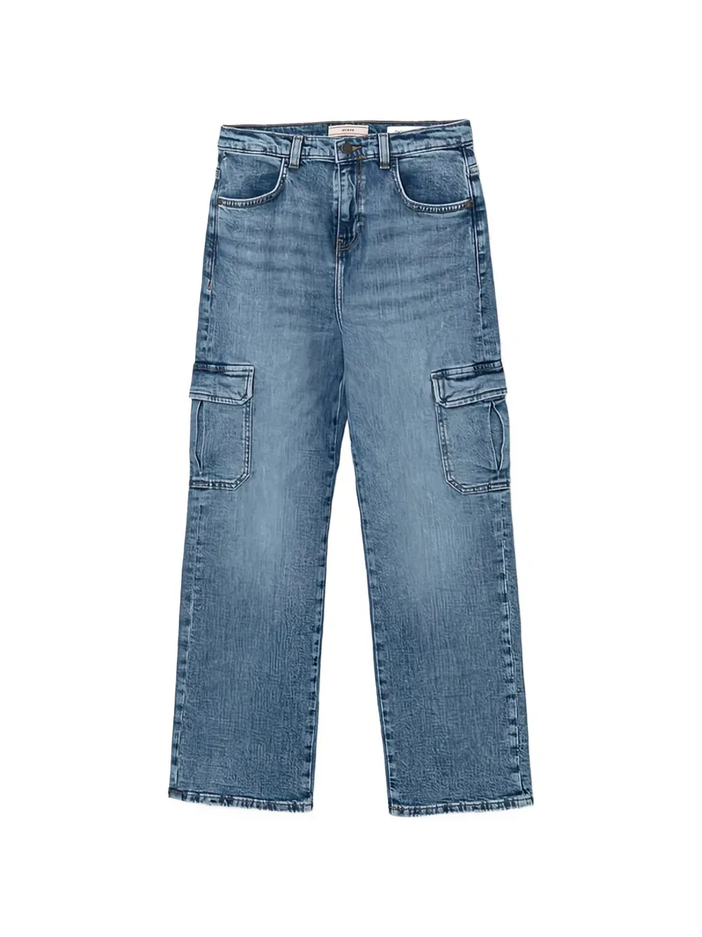 Джинсы с накладными карманами Guess Kids, синий