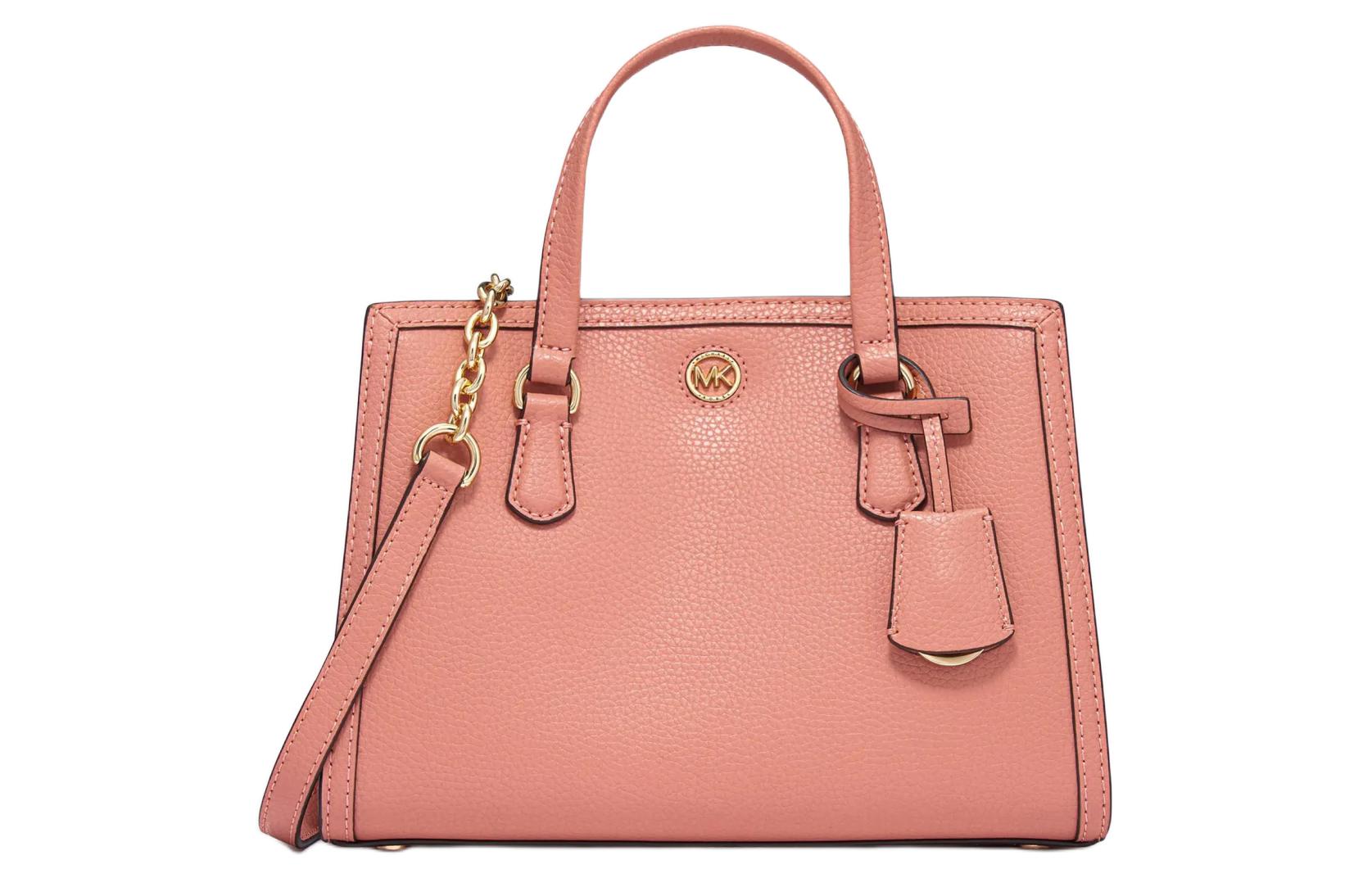 

MICHAEL KORS Сумка Chantal Litchi из зернистой кожи, через плечо, маленькая женская, розово-розовая