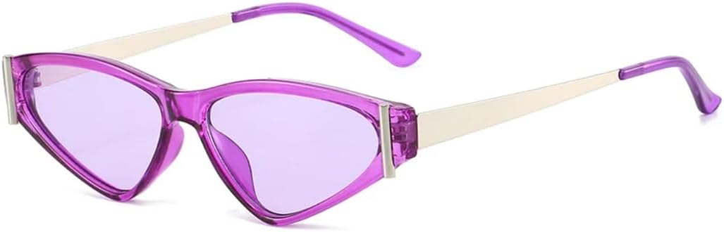 

Популярные модные солнцезащитные очки «кошачий глаз» для женщин, солнцезащитные очки UV400 в ретро-стиле, конфетные цвета, мужские солнцезащитные очки SZVVBKK, Purple Purple