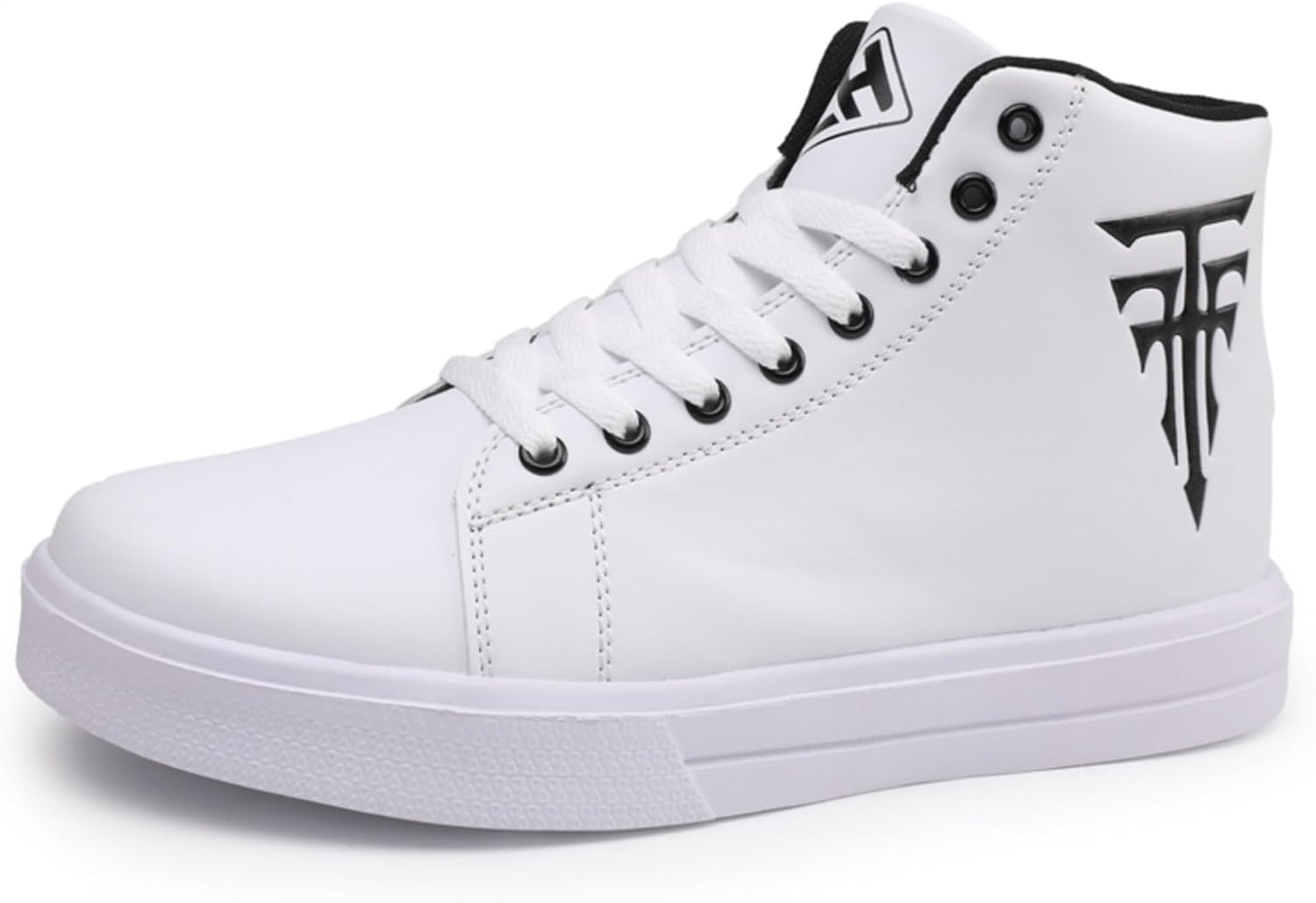 

Мужские стильные кроссовки на высокой подошве из канвы, противоскользящие, дышащие, с шнуровкой, подходят для повседневной носки и прогулок на улице Aokisx, белый