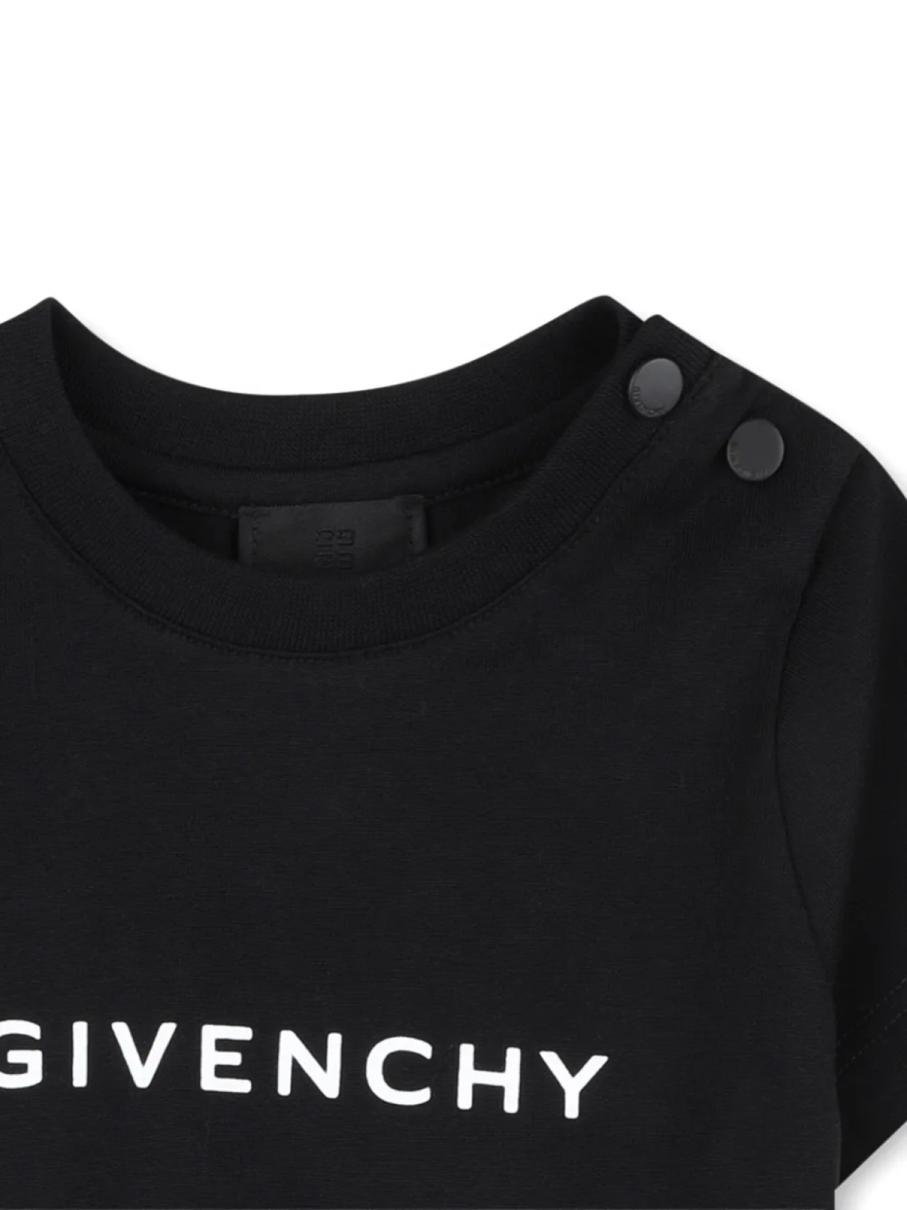 Футболка с короткими рукавами и принтом логотипа Givenchy Kids, черный — фото 3