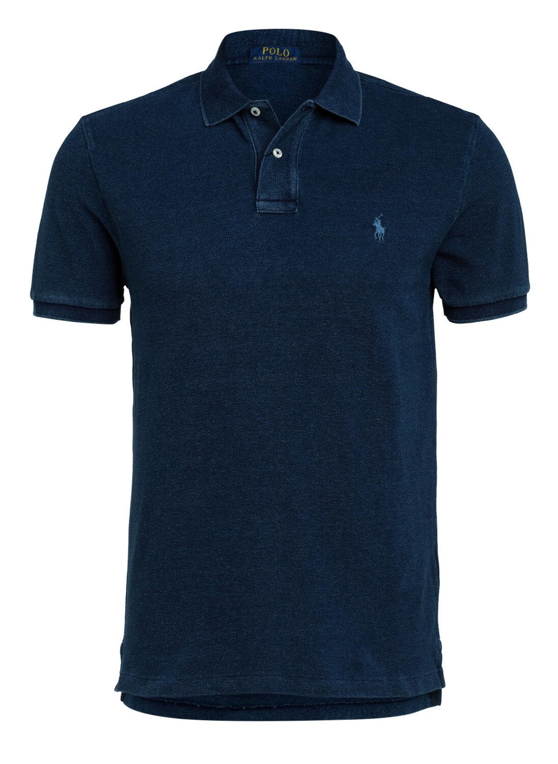 

Рубашка поло узкого кроя из пике на заказ POLO RALPH LAUREN, синий