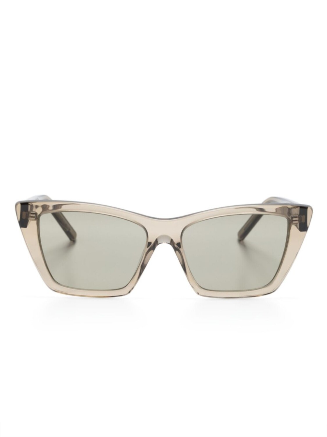 

Солнцезащитные очки в оправе 'кошачий глаз' с логотипом Saint Laurent Eyewear, коричневый