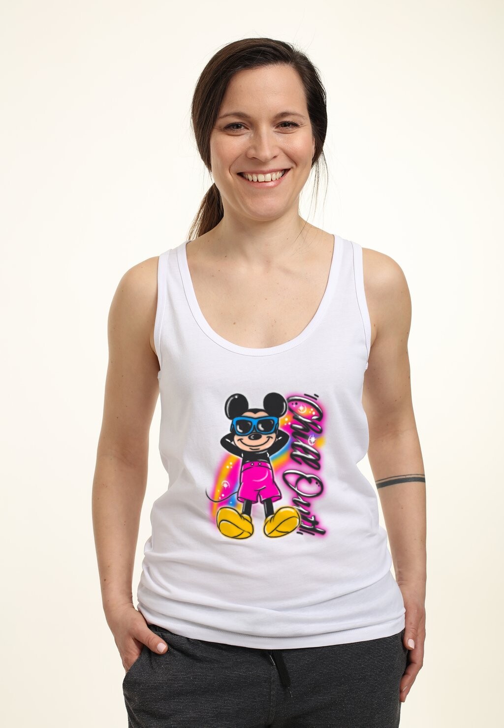

Топ MICKEY MOUSE AND FRIENDS DISNEY CLASSIC AIRBRUSHED Disney, белый