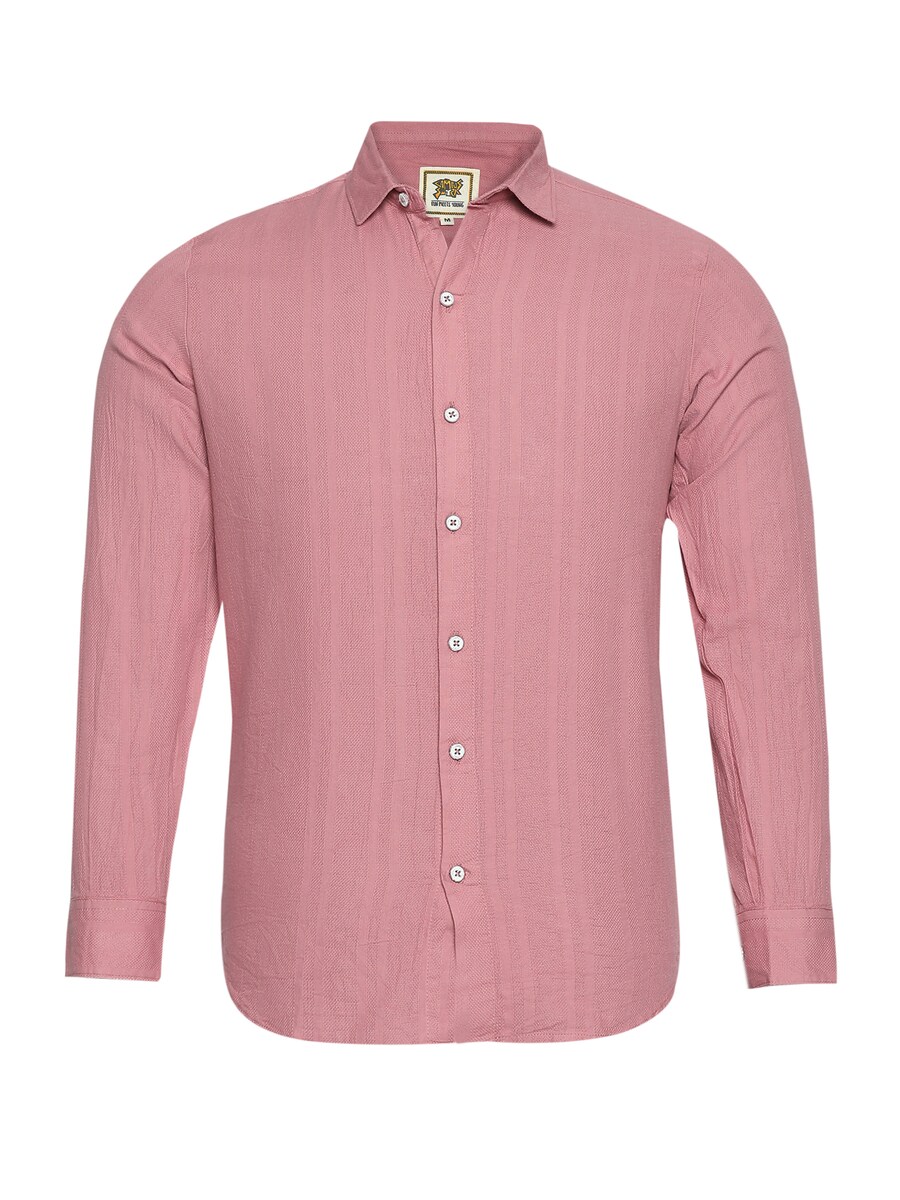 

Рубашка на пуговицах классического кроя Campus Sutra, светло-розовый