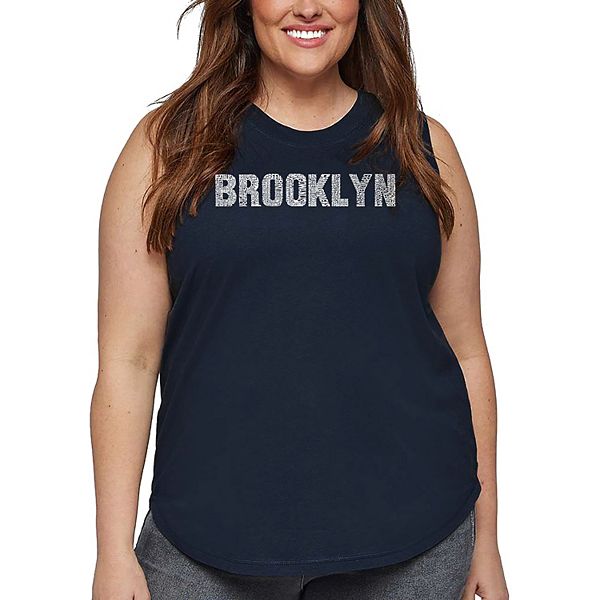 

Футболка с принтом для женщин plus size - Brooklyn Neighborhoods La Pop Art, Navy, Синий, Футболка с принтом для женщин plus size - Brooklyn Neighborhoods La Pop Art, Navy