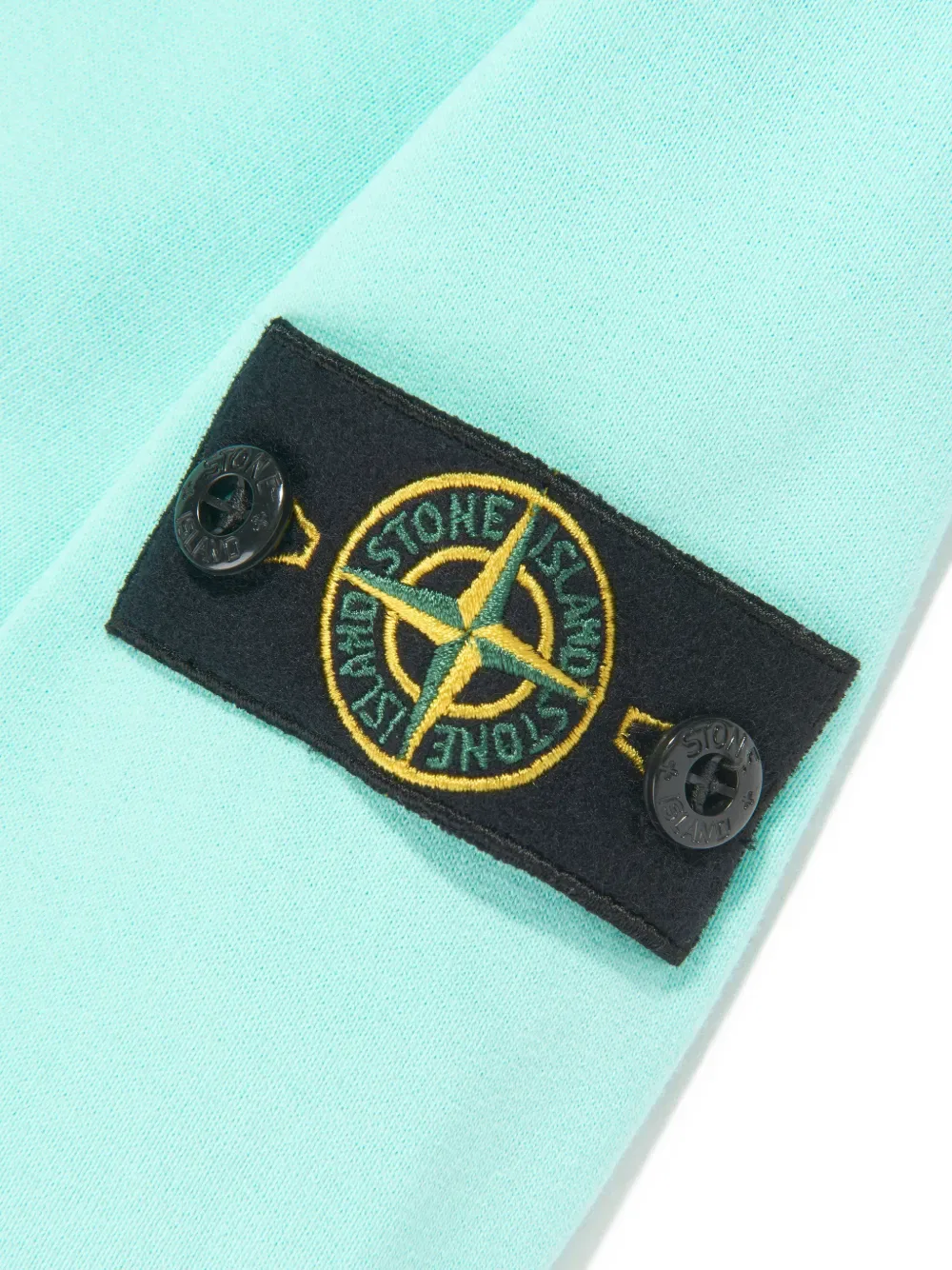 Толстовка с логотипом Stone Island Junior, синий — фото 4