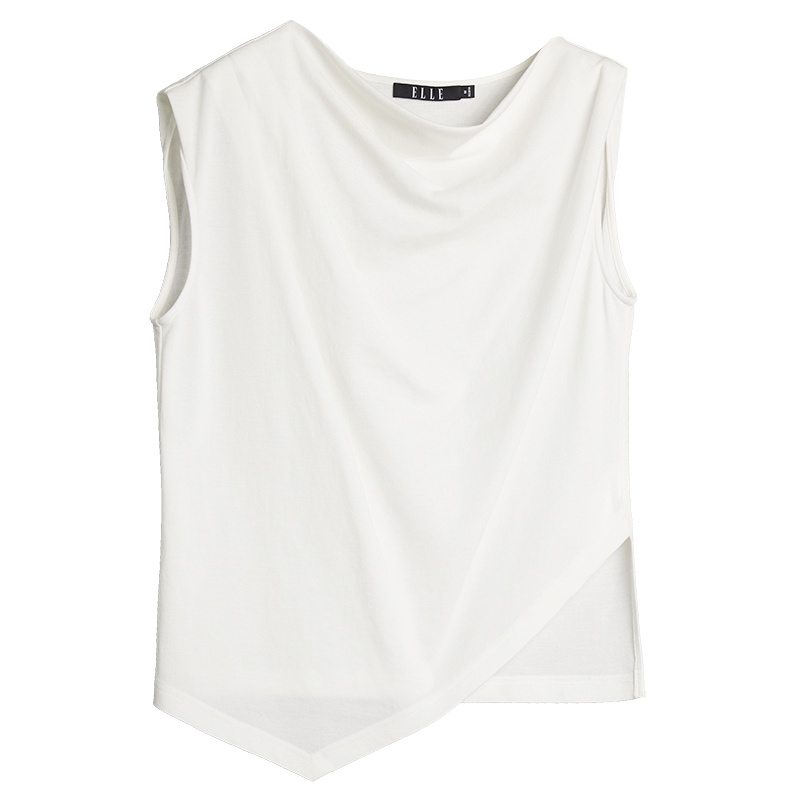 

ELLE Майка женская White Crew Neck тонкая Others