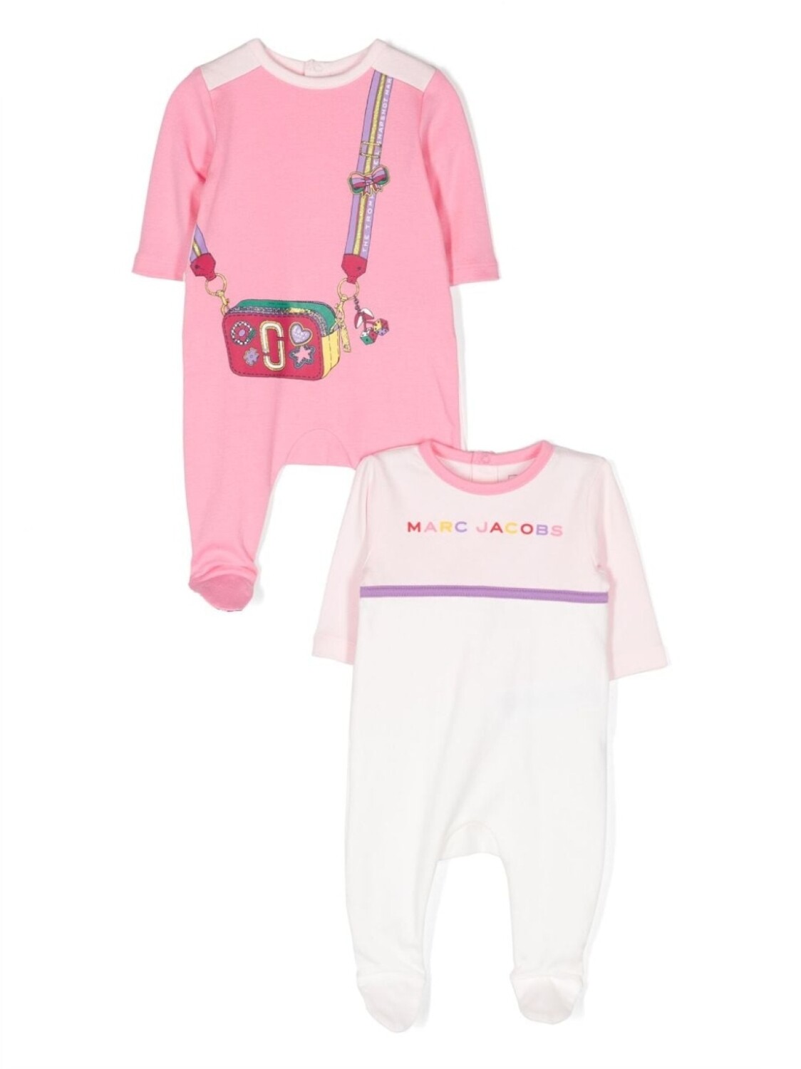 

Marc Jacobs Kids пижама с графичным принтом, розовый