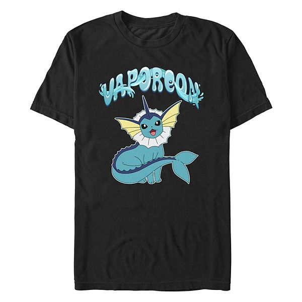 

Футболка с принтом Big & tall Pokemon Vaporeon in action Licensed Character