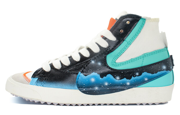 

Кроссовки Nike Blazer Skateboarding Shoes Unisex Mid-top White/blue, голубой, Синий, Кроссовки Nike Blazer Skateboarding Shoes Unisex Mid-top White/blue, голубой