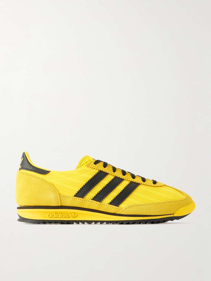 Кроссовки Sl 72 og из замши и жаккарда с кожаной отделкой Adidas Originals, желтый