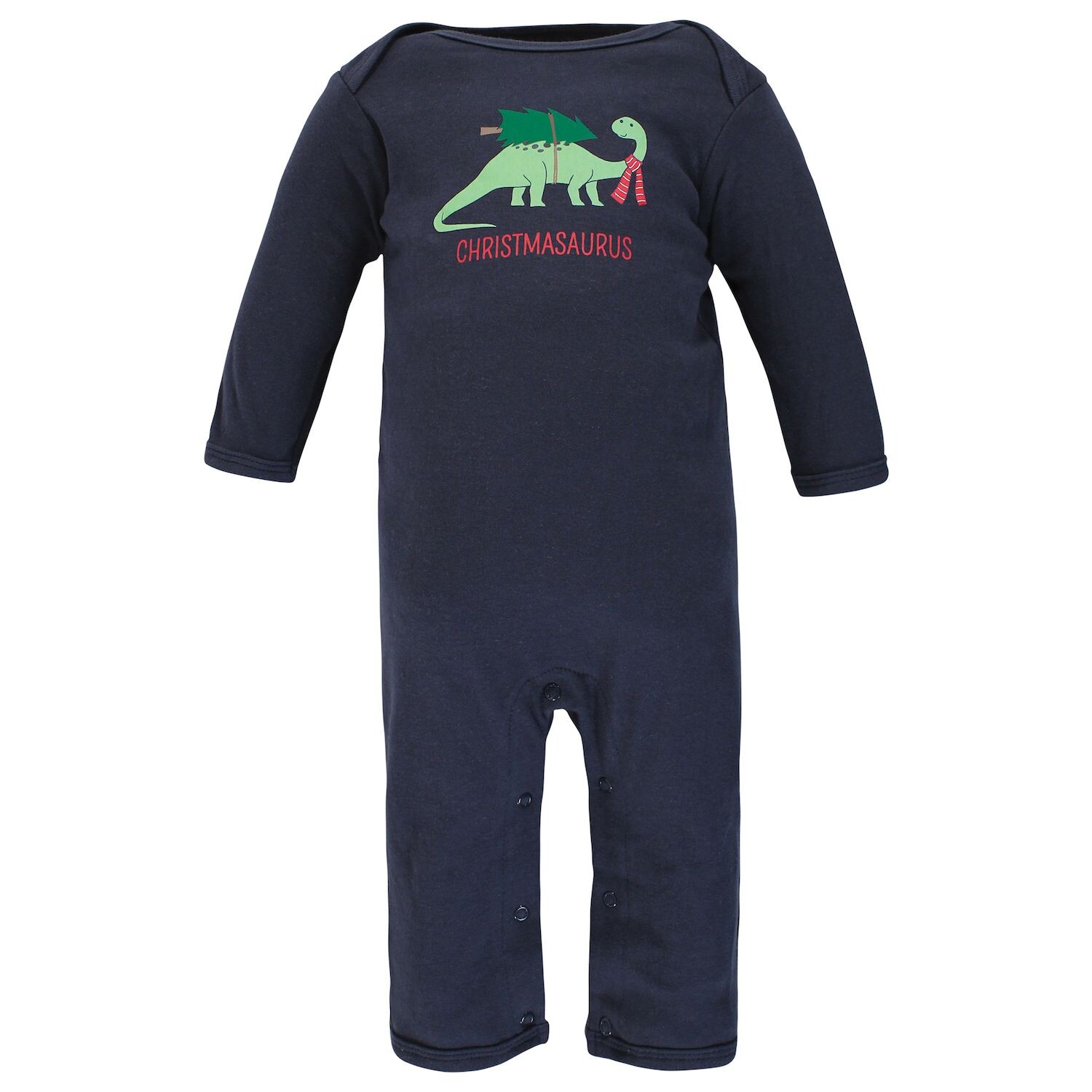 Хлопковый комбинезон для мальчиков Hudson Baby Infant Boy, Christmasaurus Hudson Baby — фото 2