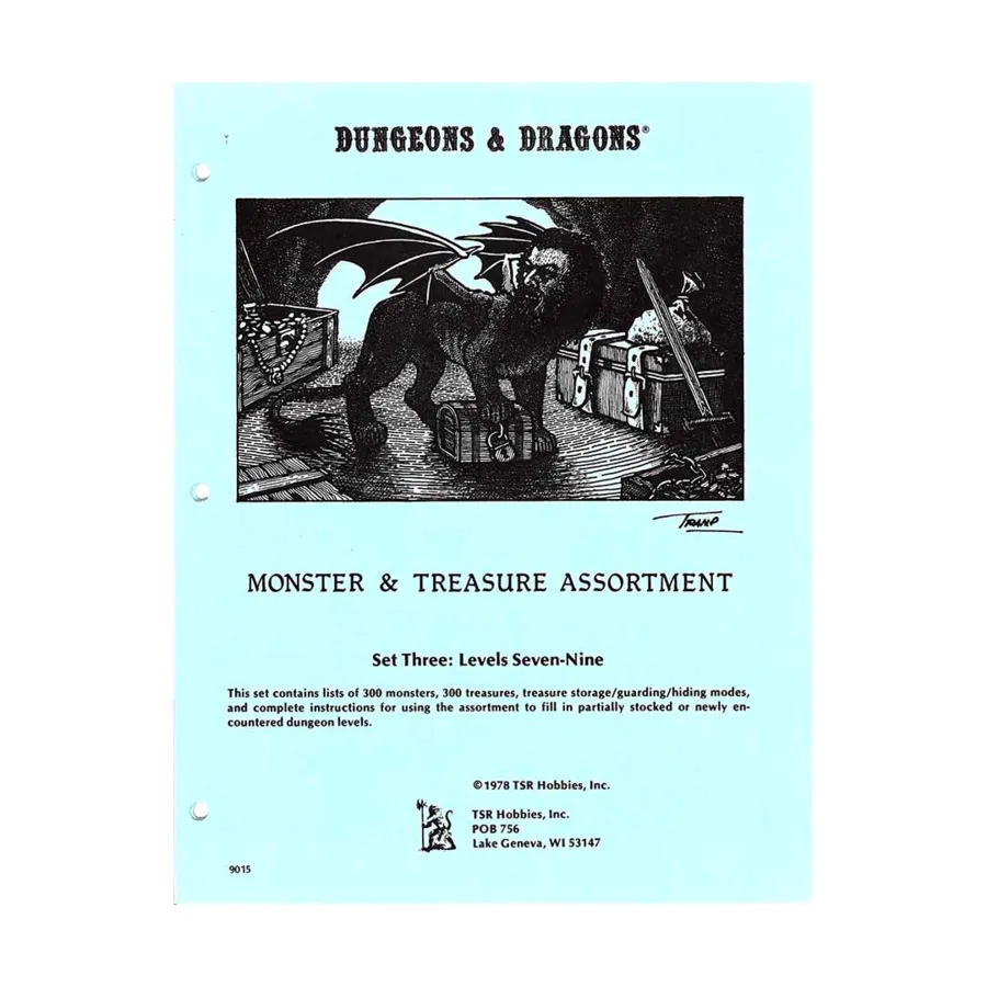 

Набор «Монстры и сокровища» № 3 — уровни 7–9 (2-е издание), Basic Dungeons & Dragons (Original Edition) - Sourcebooks & Accessories