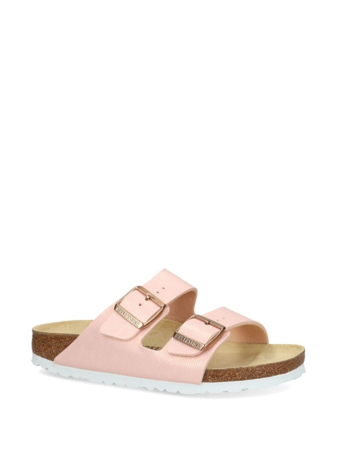 Шлепанцы Arizona Birko-Flor с пряжками Birkenstock, розовый — фото 2