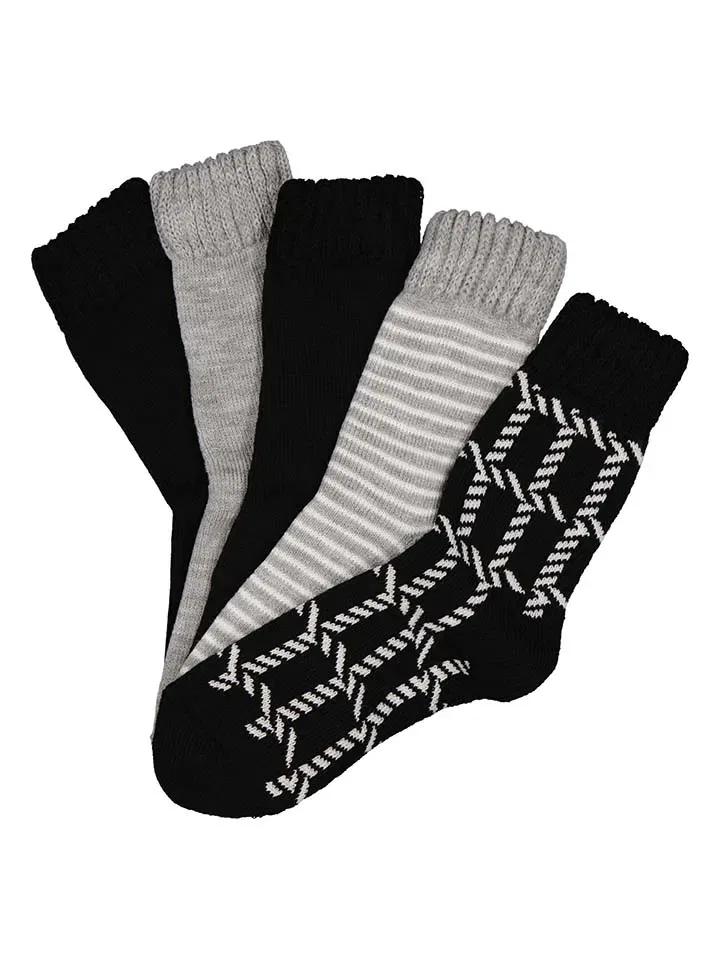 Носки, набор 5 пар, Socks Performance, черный/серый