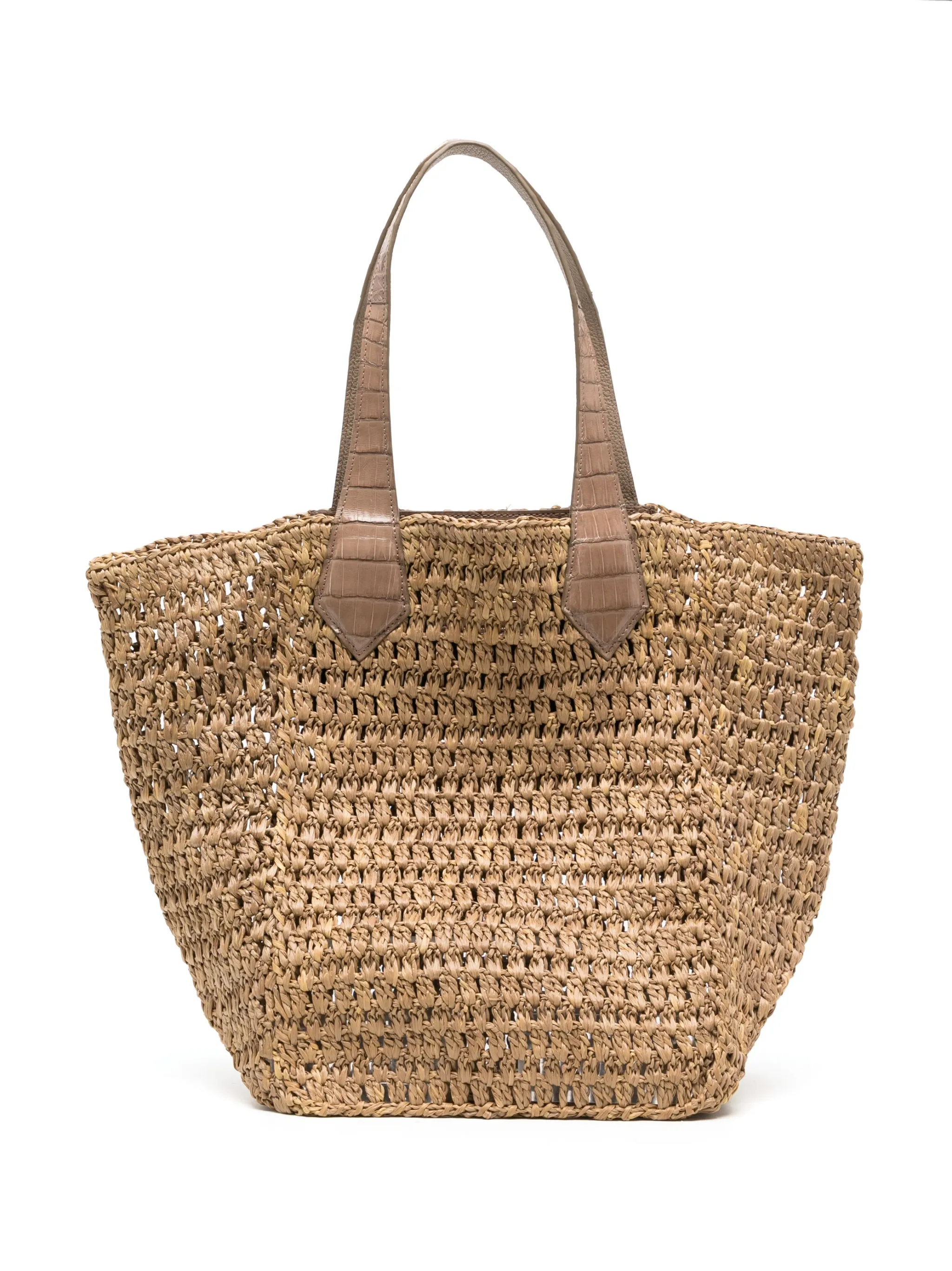 

Плетеная сумка-тоут Maria Oliver, коричневый