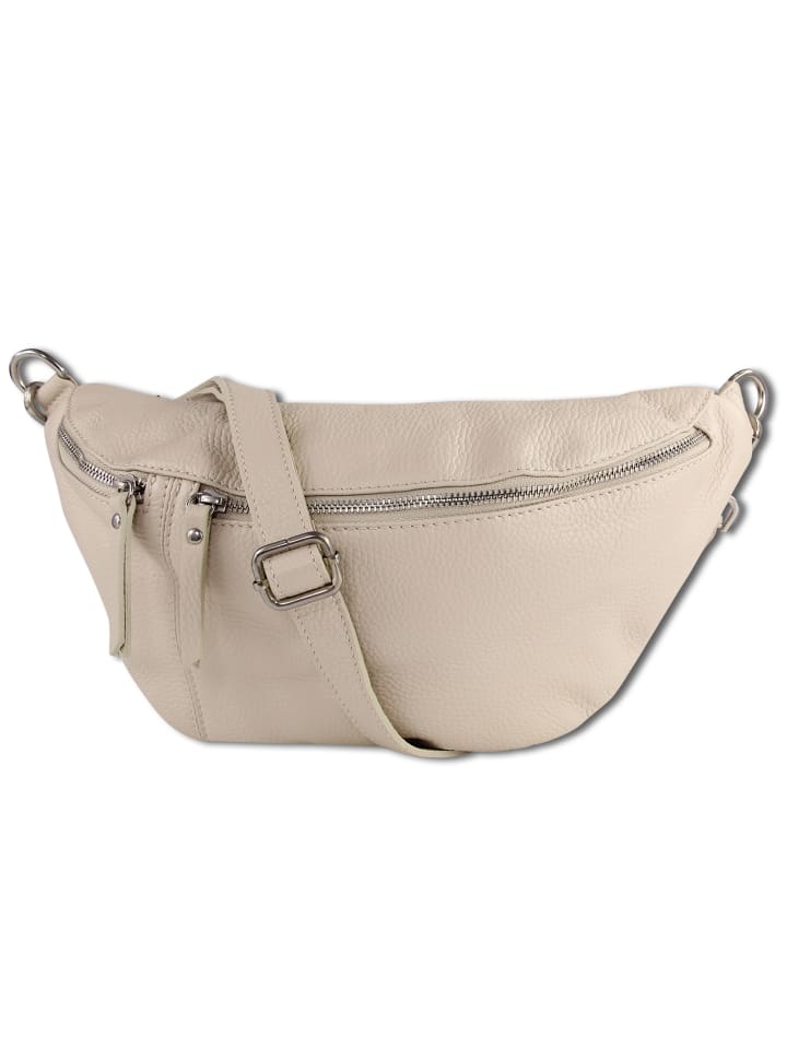 

Наплечная сумка Toscanto Gürteltasche Leder beige ca. 37cm