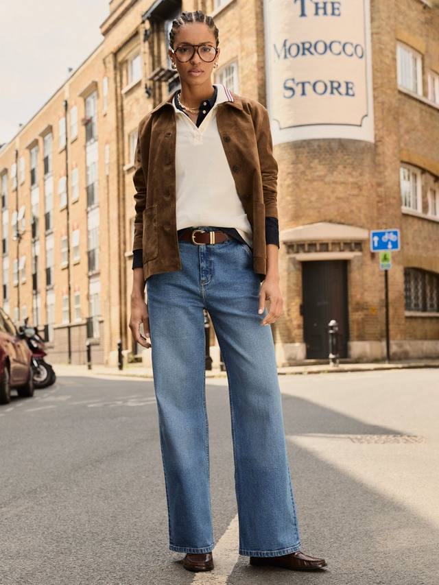 

Джинсы Emery с широкими штанинами Baukjen, Mid Indigo Wash