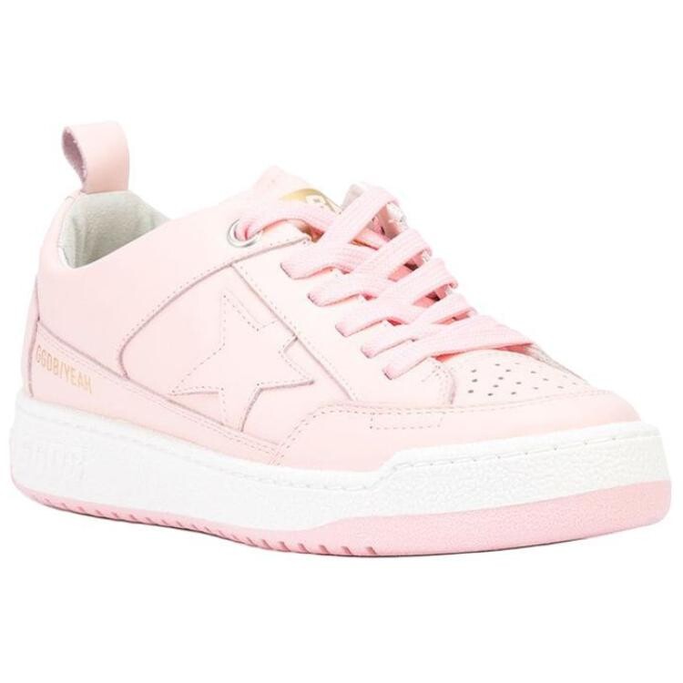 Да, скейтбординговые туфли женские низкие розовые Golden Goose — фото 3