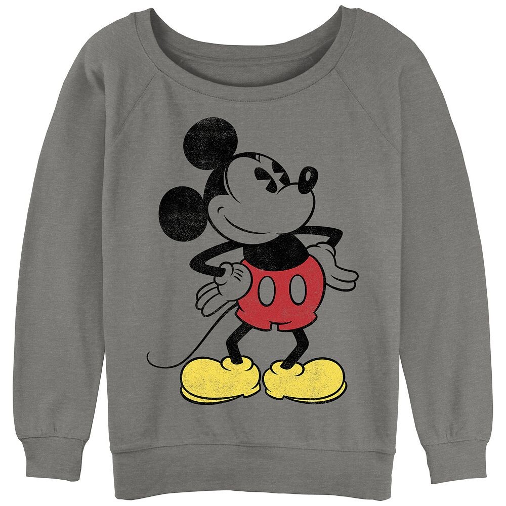 

Толстовка с напуском и рисунком Disney's Mickey Mouse для юниоров «Руки на бедре», цвет Gray Heather