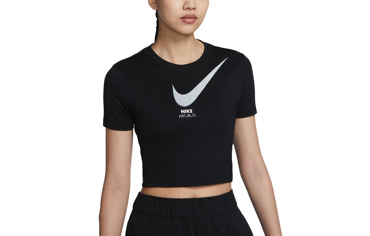 

Женский укороченный топ Nike, цвет Black