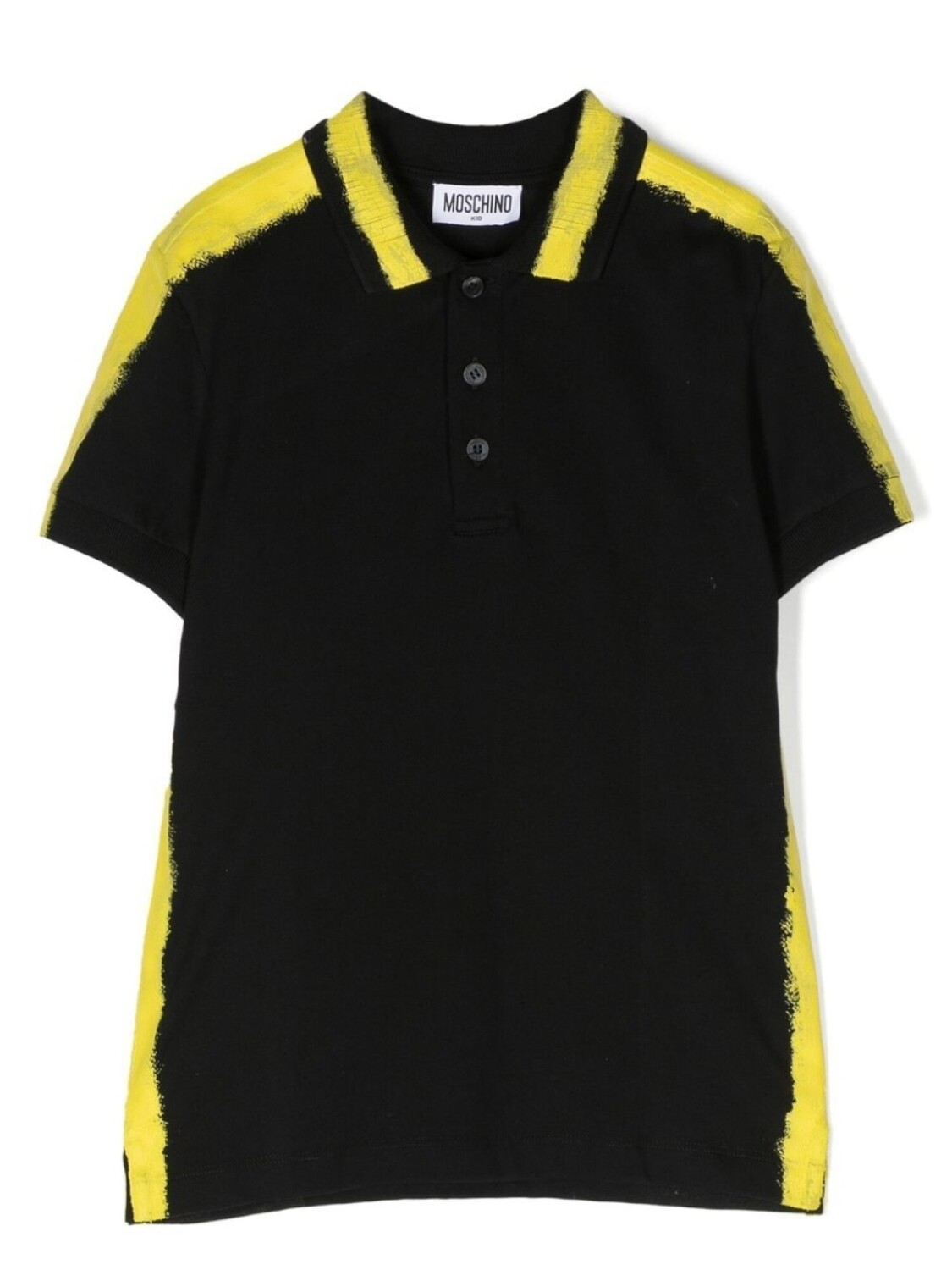 

Moschino Kids рубашка поло с логотипом, черный