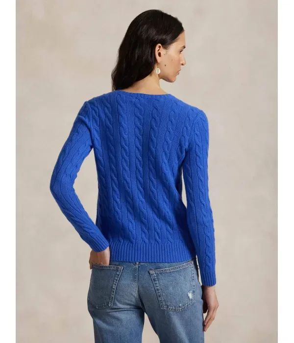 Шерстяной свитер JULIANNA regular fit Polo Ralph Lauren, синий — фото 3
