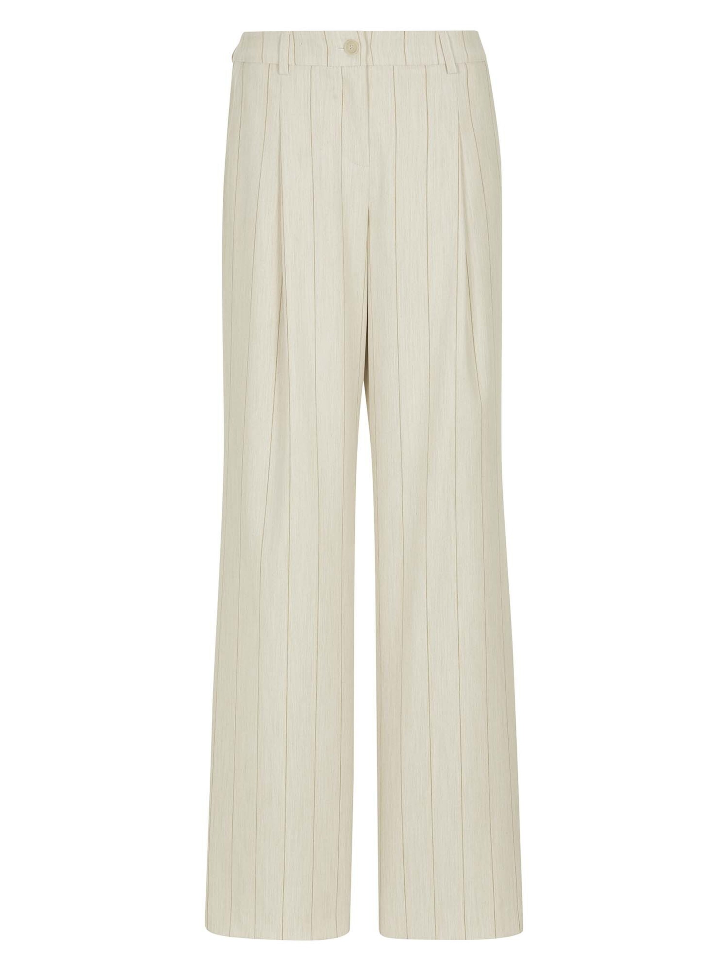 

MADELEINE Широкие брюки со складками в жемчужно-белом цвете