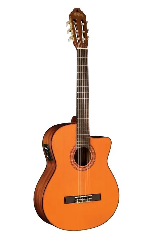 

Акустическая гитара Washburn C5CE Classical Cutaway Acoustic Electric Guitar. Natural