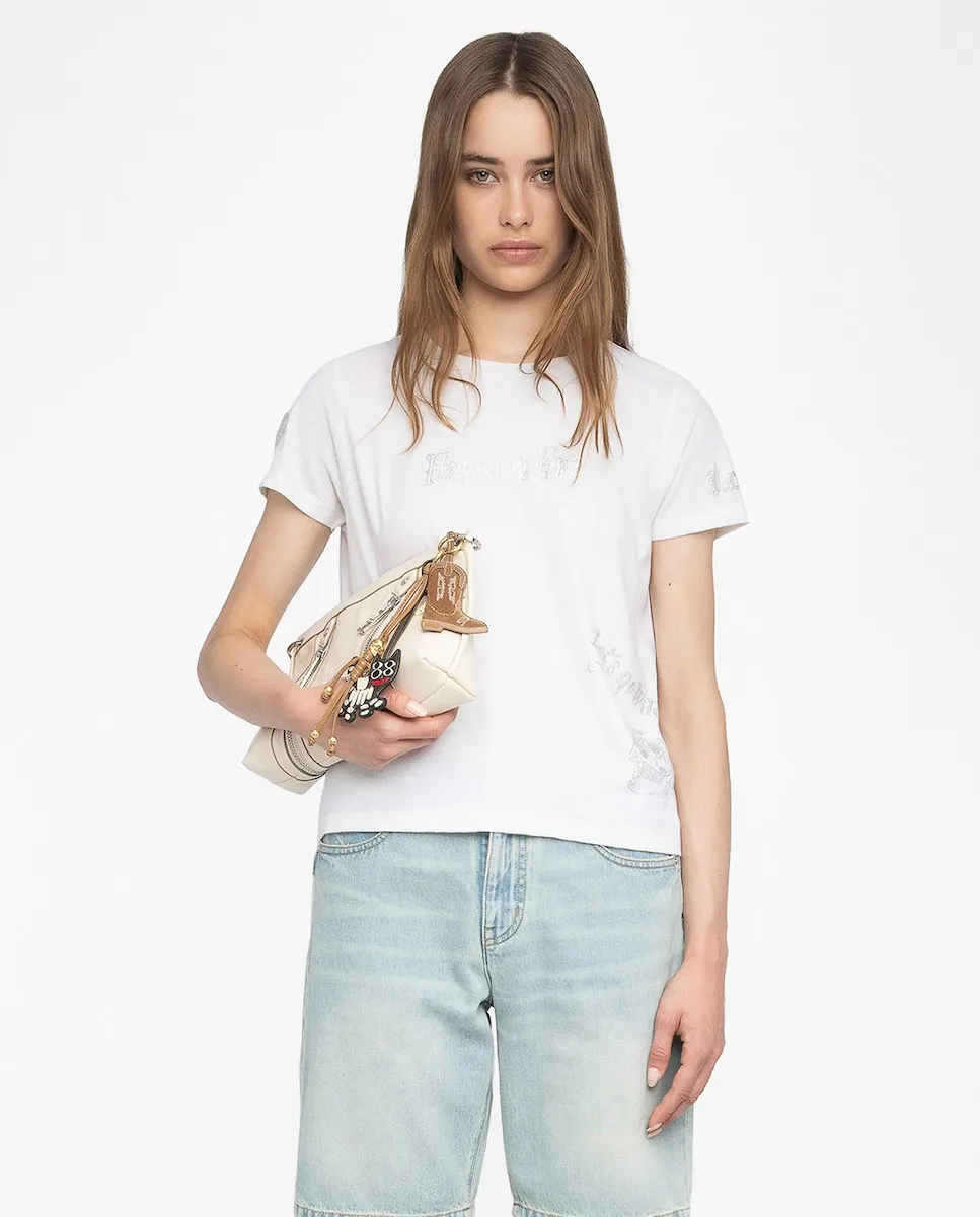 

Женская футболка Alys с короткими рукавами из полиэстера Zadig & Voltaire, белый