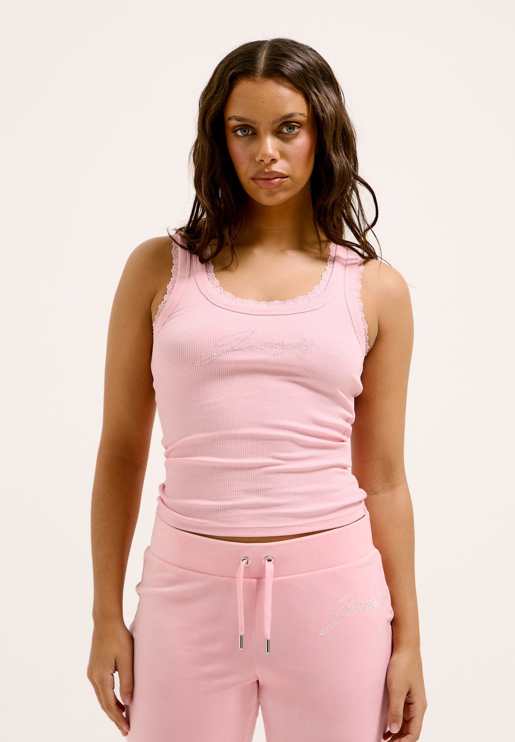 

Топ JUICY HIBISCUS CRYSTAL Juicy Couture, светло-розовый