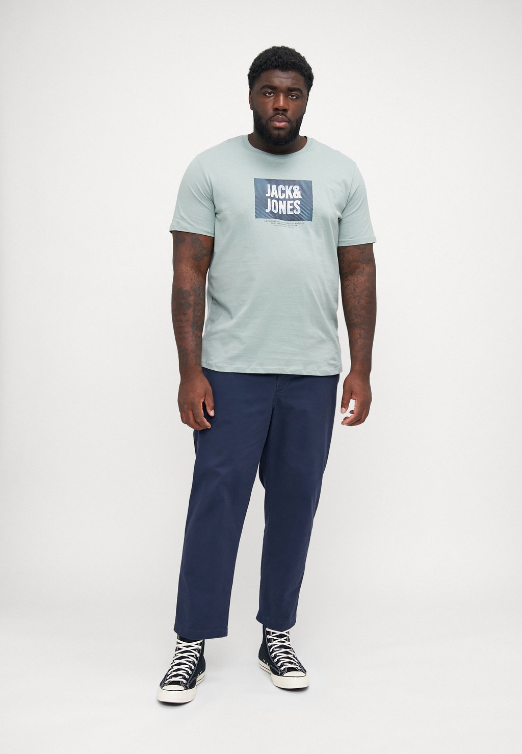 

Футболка с принтом JJHUDSON TEE CREW NECK 5 PACK Jack & Jones, черный