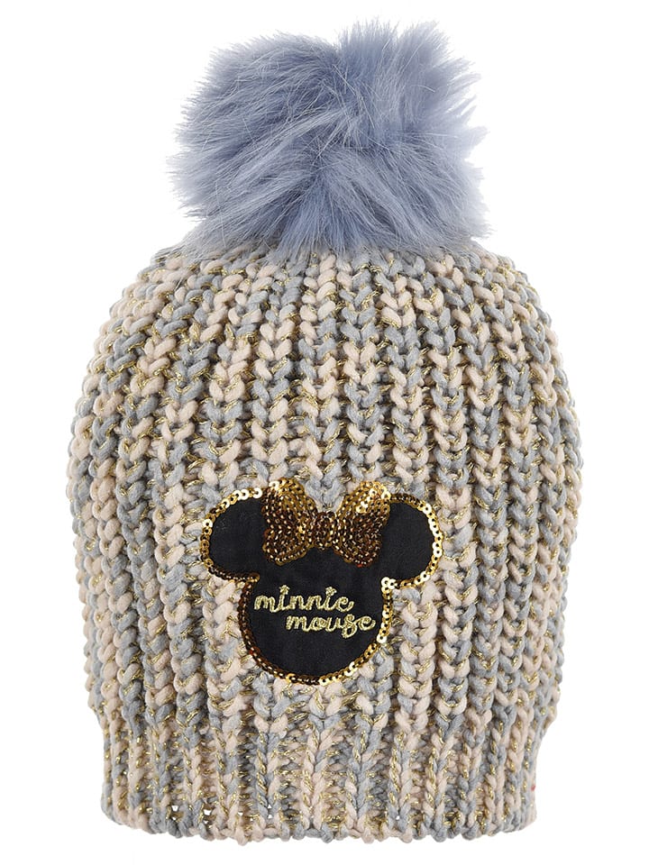 

Disney Minnie Mouse Шапка Минни с помпоном серого цвета