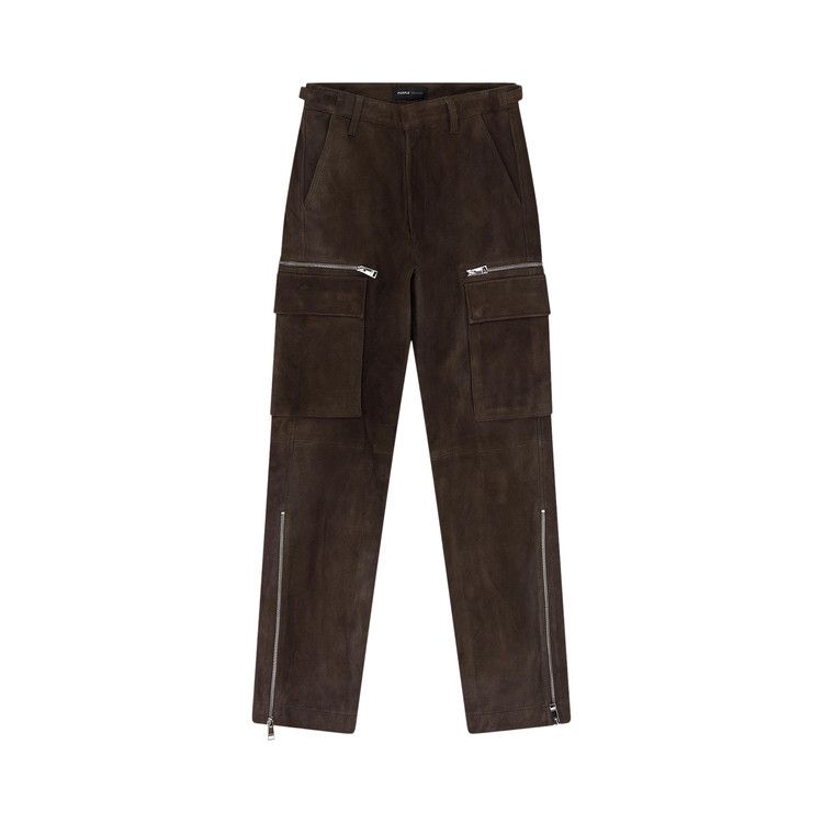 

Брюки PURPLE BRAND Suede Zip Cargo Pant, Brown