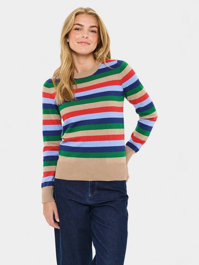 

Джемпер Milia Stripe с длинными рукавами и круглым вырезом Saint Tropez