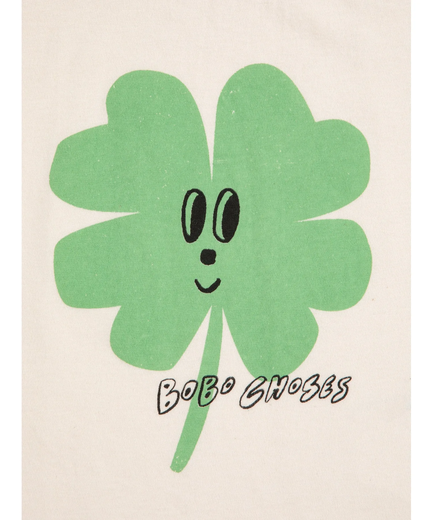 Детская футболка с принтом Lucky Clover BOBO CHOSES белая — фото 3