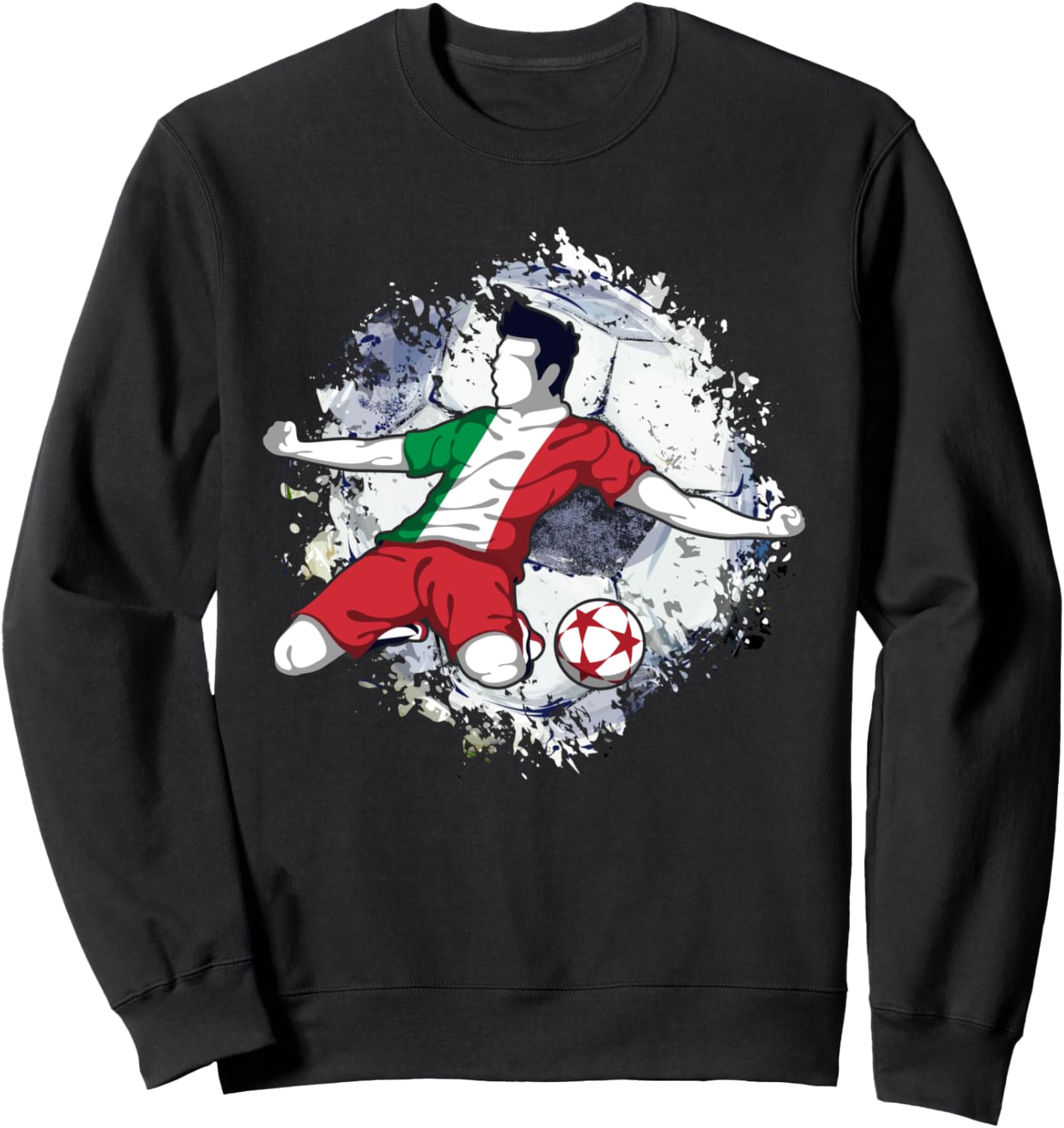 

Футбол в Италии, итальянский флаг, спорт, футбол в Италии, национальный флаг Италии, спортивная толстовка Teeisle Italy Football, черный