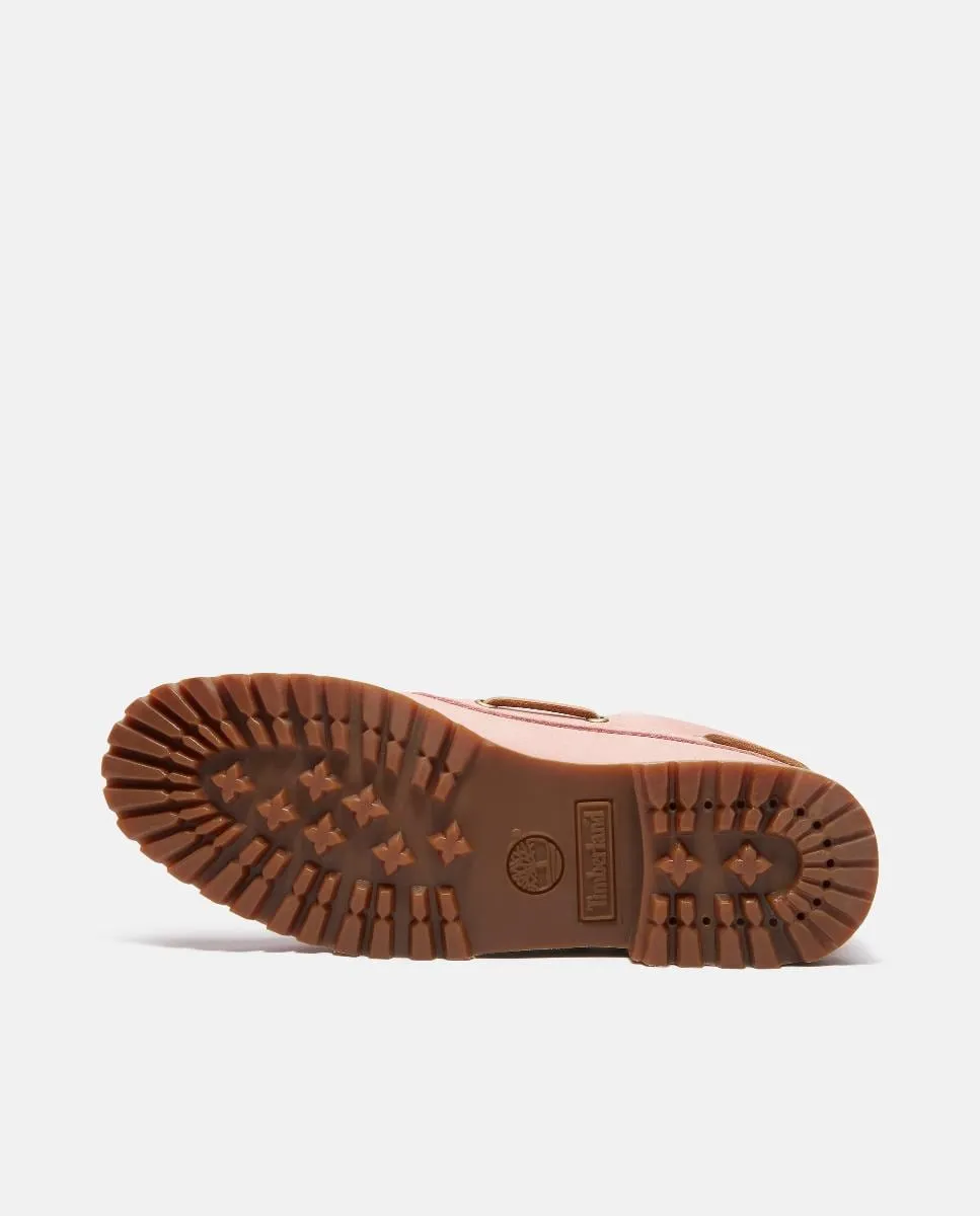 Оригинальные туфли-лодочки Timberland с тремя люверсами, сшитые вручную Timberland, светло-розовый — фото 3