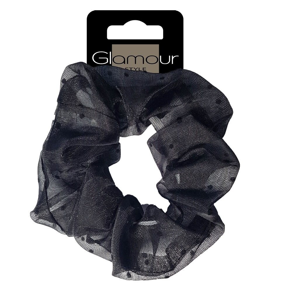 

Резинка для волос Glamour, ободок для волос из тюля, черный