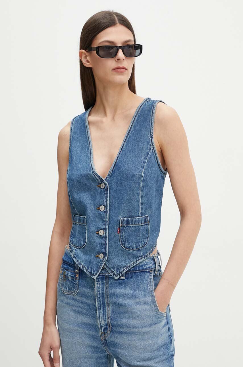 

Джинсовый жилет Levi's, темно-синий