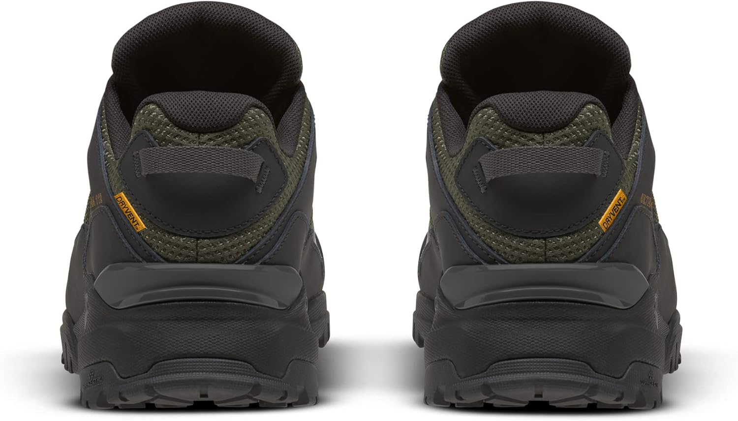 Мужские водонепроницаемые походные ботинки THE NORTH FACE Ultra 112, Кожа Ripstop, резиновая подошва с 5 мм выступами, черный/зеленый — фото 2