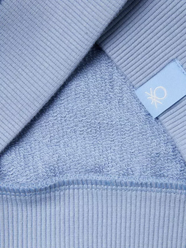 Детская флисовая толстовка с круглым вырезом Bluey, сине-разноцветная Benetton — фото 3