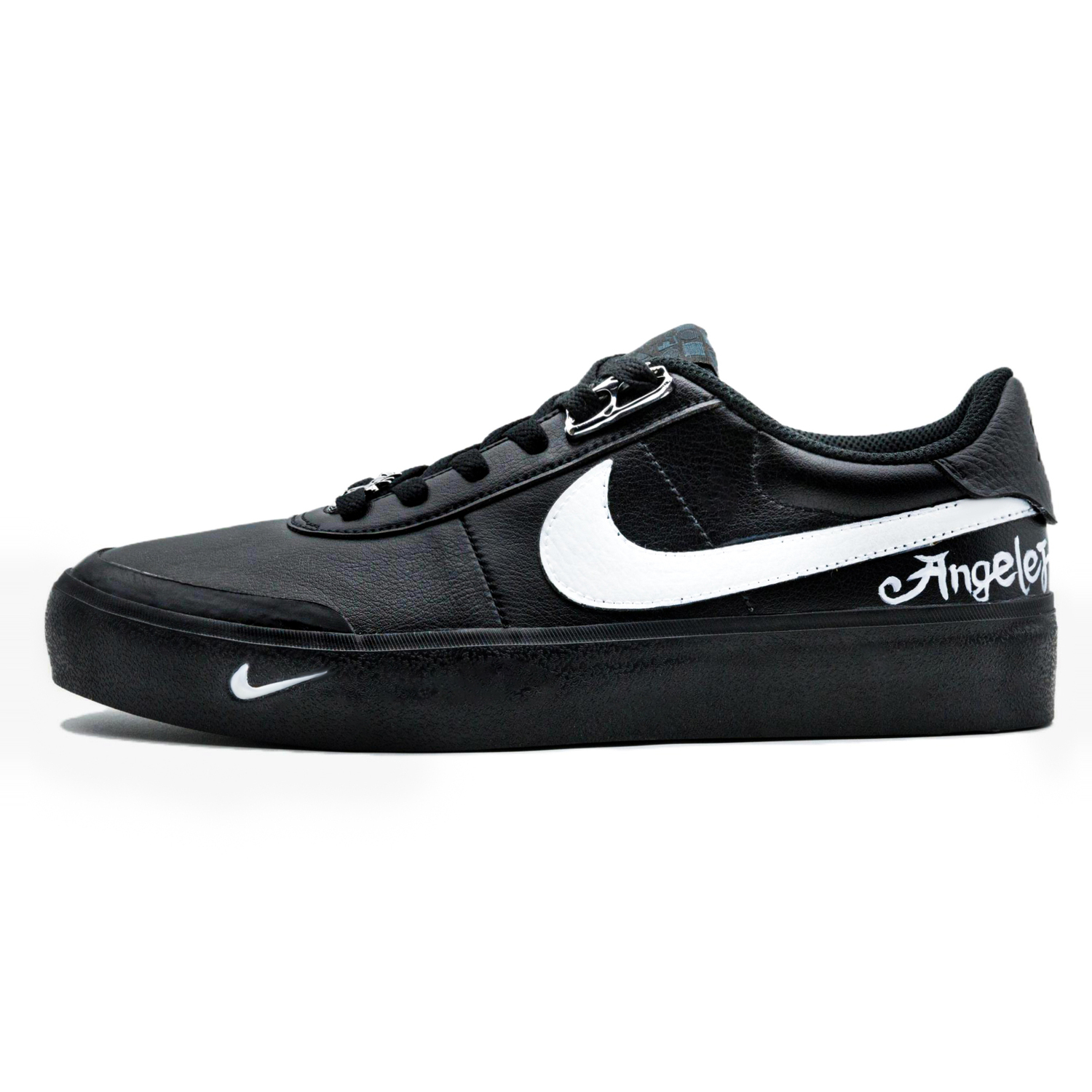 

Темная ночь a устойчивые к истиранию низкие кроссовки для скейтбординга мужские Nike, черный